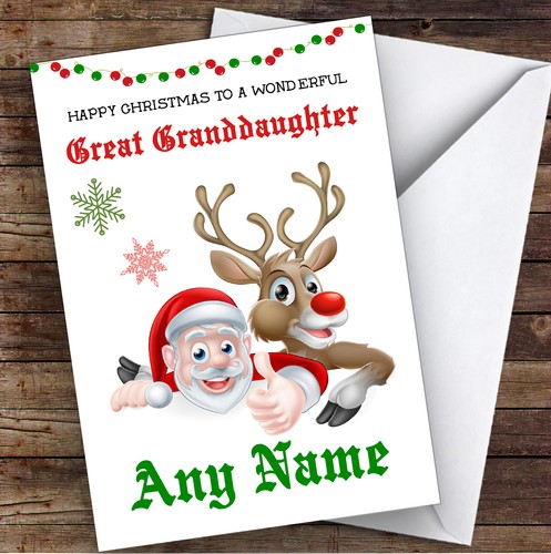 Santa reindeer wonderful - &,