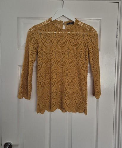 Zara mustard yellow lace - yellow,