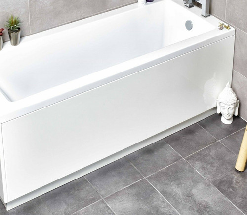1700mm gloss white mdf bath - gloss,