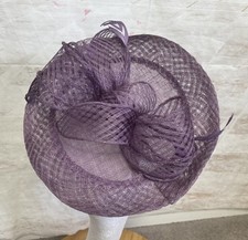 Purple Pink Lilac Fascinator Hat Wedding Headband Races Occasion MOB