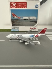 Northwest Airlines Cargo KLM Model Airline Boeing 747 Herpa 1:500 Boxed