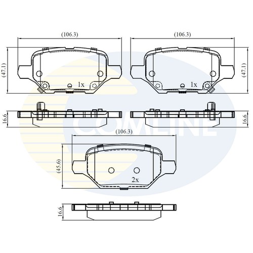 Brake pads set for - pads,