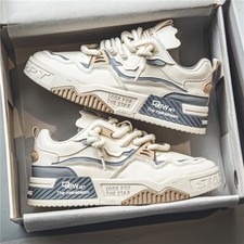 Men Lace Up Platform Sneakers Casual Fashion Sneaker Walking Chunky Shoes