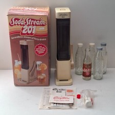 Vintage 1980s Boxed Soda Stream 201 Includes 5 Original Bottles
