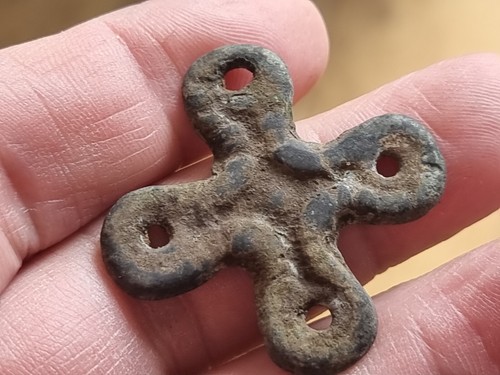 Roman byzantine bronze cross - roman/byzantine,