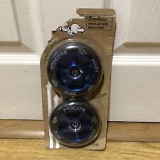 2 x ALLOY CORE Stunt Scooter Wheel ZINC PROCORE - Blue & Black