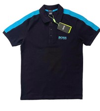 Hugo Boss Polo Slim Fit Shirt (Golf) Black & Blue