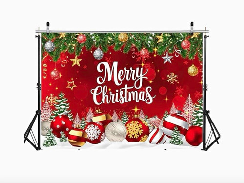 Merry christmas scenic printed - christmas,