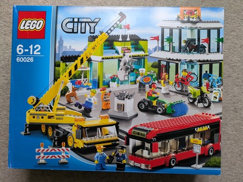 Retired lego city town - town, square