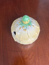 Vintage Carlton Ware Sugar Bowl With Lid Flower Shape Great Condition England