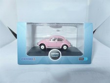 Oxford 76VWB011HK VWB011 1/76 OO Scale VW Volkswagen Beetle Pink Hong Kong Reg