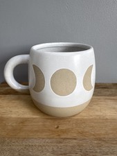 White Beige Moon Phases Mug