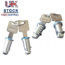 2/4Pcs Barrel Locks + 2 Keys Fits Thule, Halfords Roof Bars & Cycle Carriers