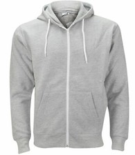 New Mens Plain Fleece Zip Up