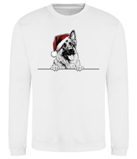 GERMAN SHEPHERD ALSATIAN Christmas Dog Sweatshirt Adults Kids Dogs Jumper Xmas