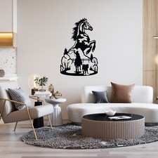 Wall Art Stickers Wildlife Horse  Home Decals  Living Room Camper Van