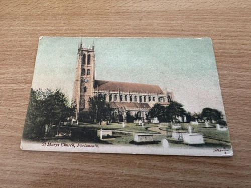 Postcard marys church - -,
