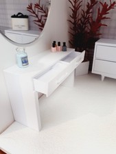 Dolls House Modern Dressing Table/ Console Table with 2x Opening Drawers, 12th