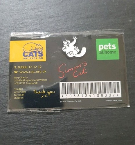 Pin badge simons cat - pin,