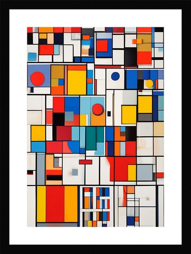 Vibrant geometric shapes - vibrant,