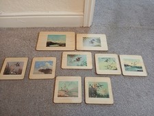 Vintage 1960s Set of 9 Bird