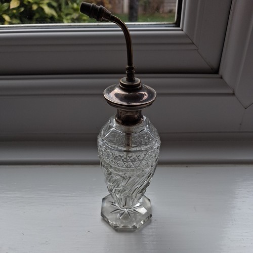 Antique cut glass silver - glass,