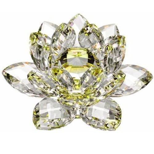 Crystal lotus flower ornaments - crystal,