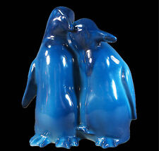 RARE DOULTON TITANIAN FIGURINE GROUP of a PAIR of PENGUINS by LESLIE HARRADINE?