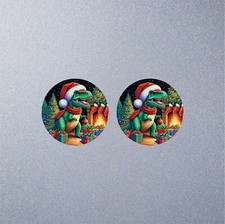 Christmas Dinosaur Car Sticker
