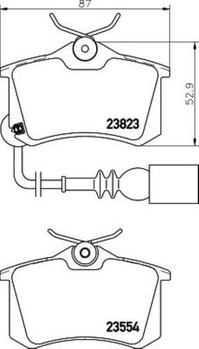 Fahren fbp0050 rear - rear, brake