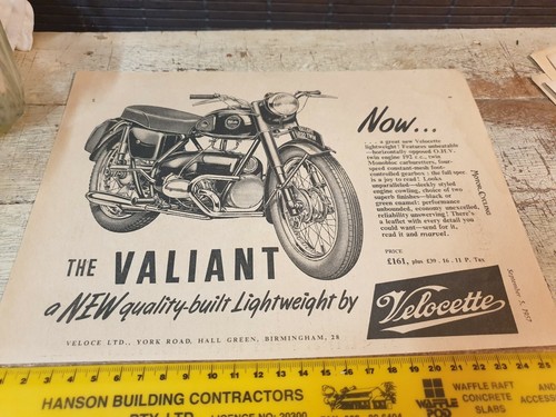 1957 velocette valiant - velocette,