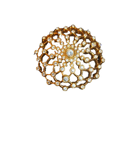 Swarovski brooch dome with - swarovski,