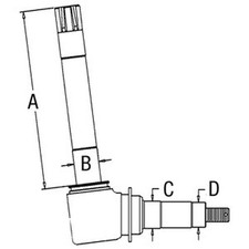 Spindle RH/LH for David Brown