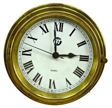 BT 1889 Brass Clock Marine