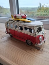 Vintage Metal Campervan Ornament 
