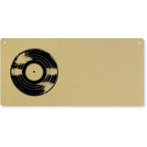 Vinyl record door - 'vinyl, plaque