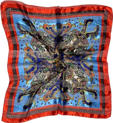 Colored satin printed faux - satin,
