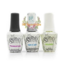 GELISH Harmony Dynamic Duo - Foundation Base + Top Coat + FREE Nourish Oil 3pcs