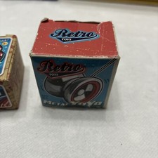 Retro Toys Metal YoYo Red And Red Plastic One With Clutch Brand New