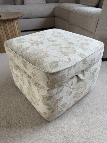Vintage storage ottoman - vintage,