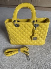 Moda in Pelle Yellow Shoulder Bag
