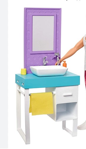 Barbie doll house bathroom - barbie,