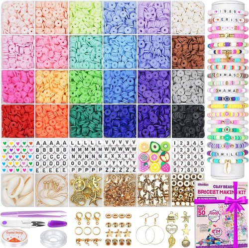 Clay beads bracelet kit - bracelet,