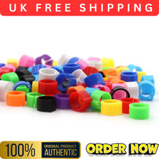 100pcs Mixed Colour Bird Rings