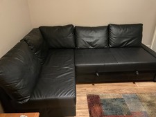 Ikea Friheten Corner Sofa Bed/Storage- Black- local free delivery - Glasgow