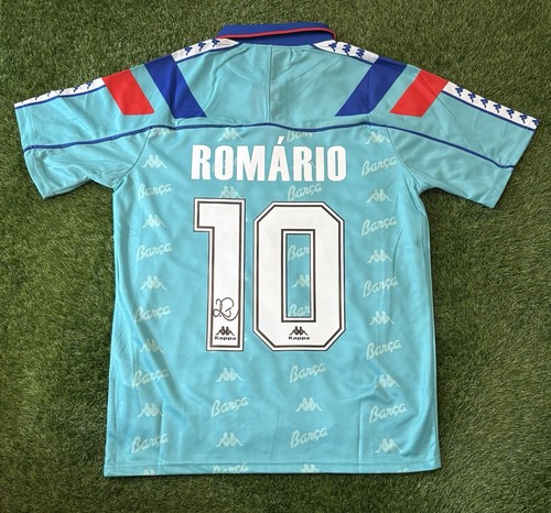 Romario signed barcelona away - signed,