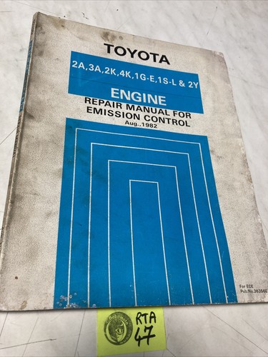 Toyota 1982 4k 1g - 2a, 3a