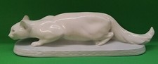 Porcelain Figurine Metzler and Ortloff Cat Cat L 42cm
