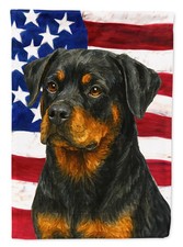 Rottweiler American Flag