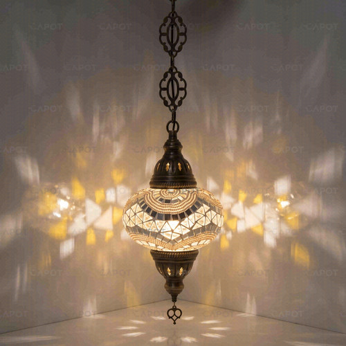 White turkish mosaic - white,